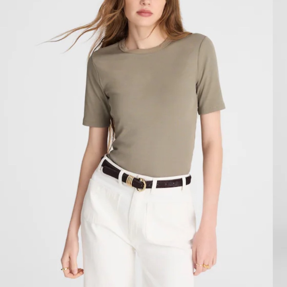 (Re)generative Cotton Ribbed Elbow-Sleeve Tee